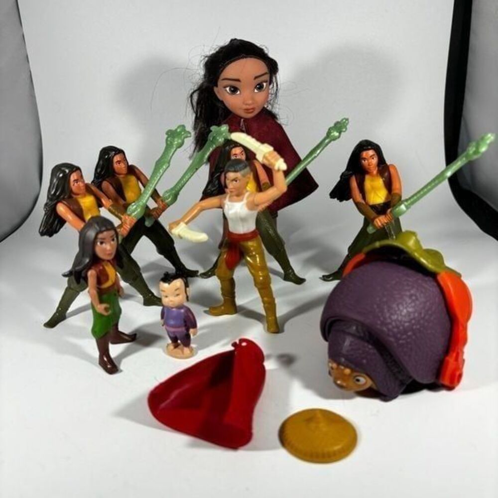 Disney Raya and the Last Dragon Doll and Toy Lot Namarri Tuk‎ Tuk Little noi